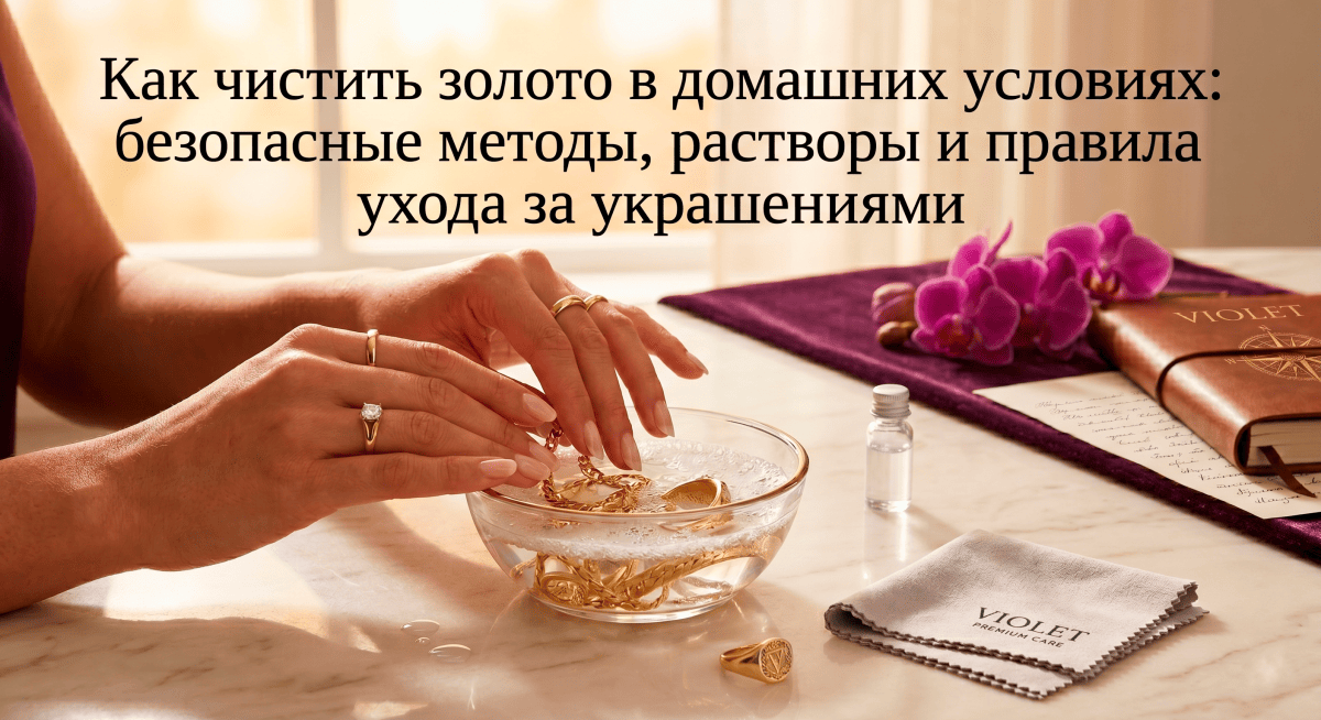 Как чистить золото в домашних условиях: безопасные методы, растворы и правила ухода за украшениями